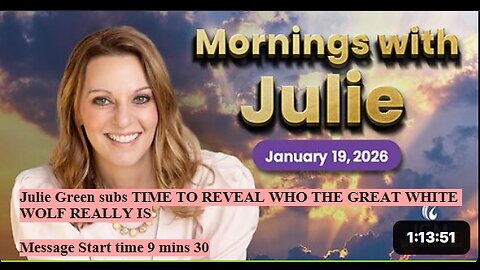 Julie Green subs TIME TO REVEAL WHO THE GREAT WHITE WOLF REALLY IS