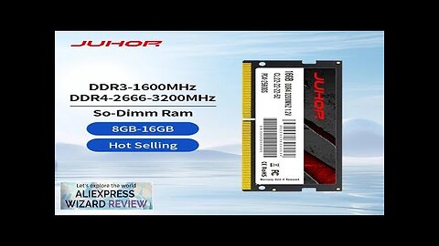 JUHOR Memoria Ram DDR4 8GB 16GB 2666mhz 3200mhz DDR3 8GB 1600mhz Sodimm Review