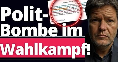 Blitzmeldung: Plagiatsvorwürfe gegen Robert Habeck!