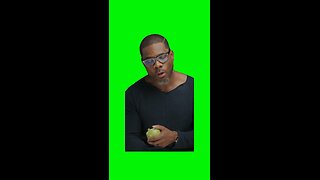 Kirk Franklin Eating Apple | Green Screen