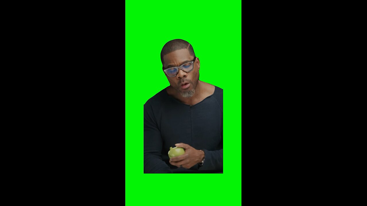 Kirk Franklin Eating Apple | Green Screen