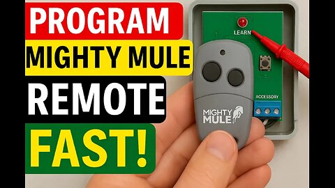 Program a Mighty Mule Remote in 48 Seconds! (Step-By-Step Guide)