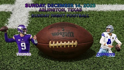 Minnesota Vikings @ Dallas Cowboys, Week 15, Diggin' Deeper Into the NFL