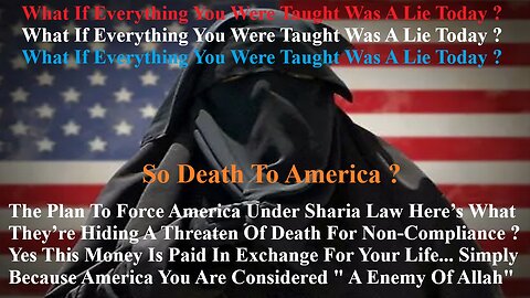 Plan To Force All America Under Sharia Law They’re Hiding Threaten Of Death For Non-Compliance