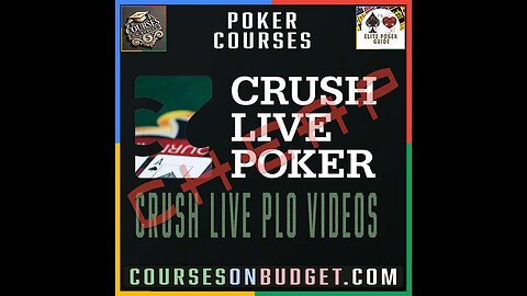 CRUSH LIVE POKER Crush Live PLO Videos