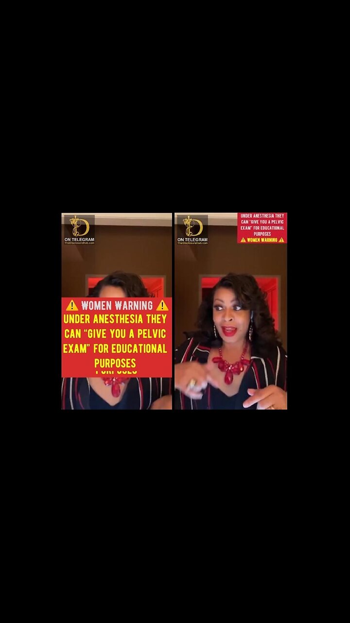 ⚠️WARNING! WOMEN! Does your State allow your PELVIS to be EXAMINED While you are knocked out in the hospital?
