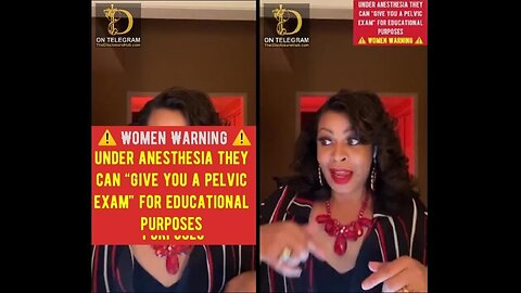 ⚠️WARNING! WOMEN! Does your State allow your PELVIS to be EXAMINED While you are knocked out in the hospital?