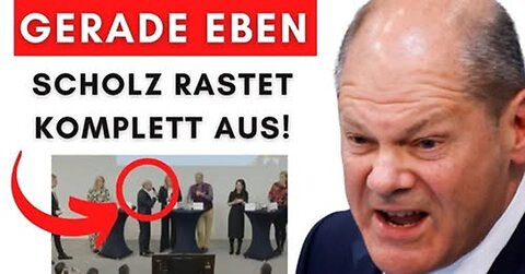 Scholz verliert jede Selbstbeherrschung & schreit Bürger an!