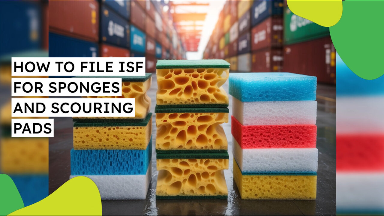 How To File ISF For Sponges And Scouring Pads