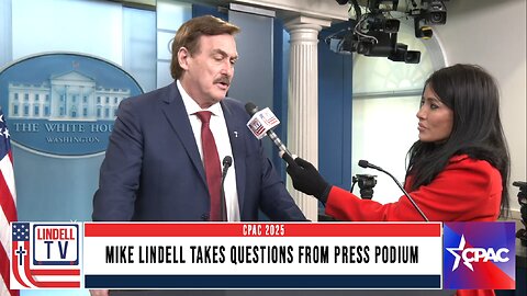 Mike Lindell Takes Questions From Press Podium