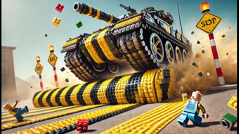 Lego Tank Vs Giant Speed Bump