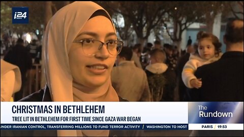 Christmas lights return to Bethlehem as the city marks its first tre lighting since the Gaza War..