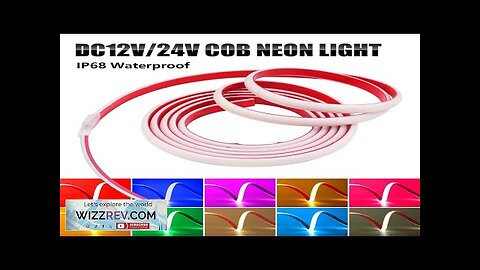 COB LED Strip 12V 24V IP68 Waterproof High Density 320LEDs/m Flexible COB Review