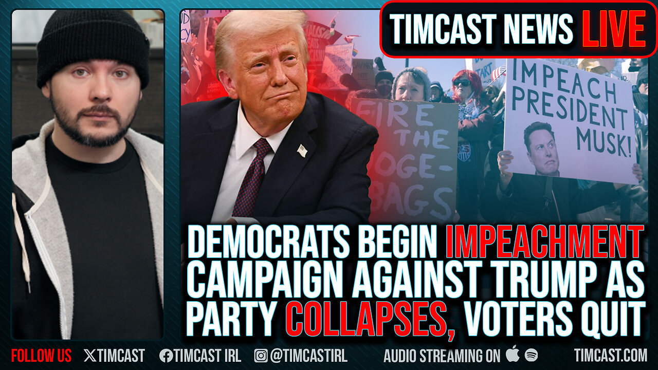 Democrat IMPEACHMENT Campaign Against Trump BEGINS As Party Collapses, Voters QUIT Party | Timcast