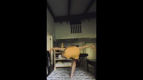 Naked yoga