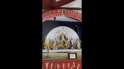 Maa Durga at Jagatram Park, New Delhi | Prachi Sarbojanin Matribandana 2025 #shorts