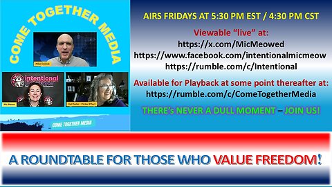 "Disaster Preparedness & Reaction" --- CTM --- S2E12 --- 1-16-2026