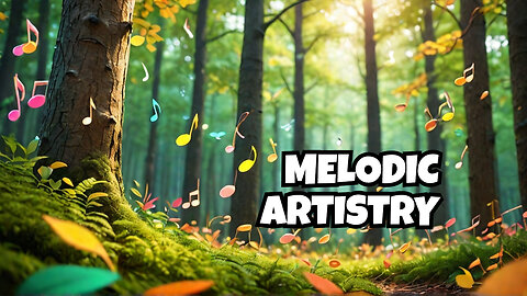 Nature's Harmony: Painting 'BackWoods' with Melodic Music