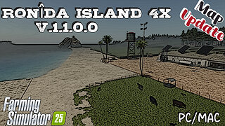 Map Update | Ronîda Island 4x | V.1.1.0.0 | Farming Simulator 25