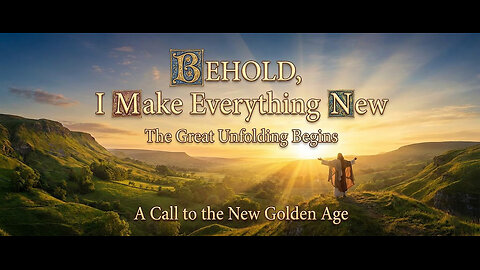 The Great Unfolding Is Here 🕉 You Were Prepared for This Moment! Behold, I Make Everything NEW! 🕉 🕉