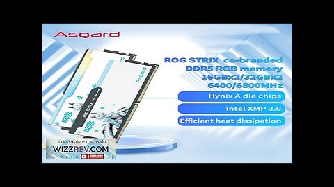 Asgard ROG STRIX DDR5 RGB RAM Memory 32GB 6000MHZ 6400MHZ 6800MHZ 7200MHZ Review