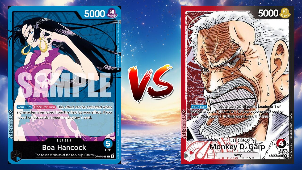 One Piece TCG Boa Hancock VS Monkey D Garp!!