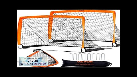 VEVOR Portable Soccer Goal 4x3 ft Kids Backyard Soccer Net Foldable Pop Review