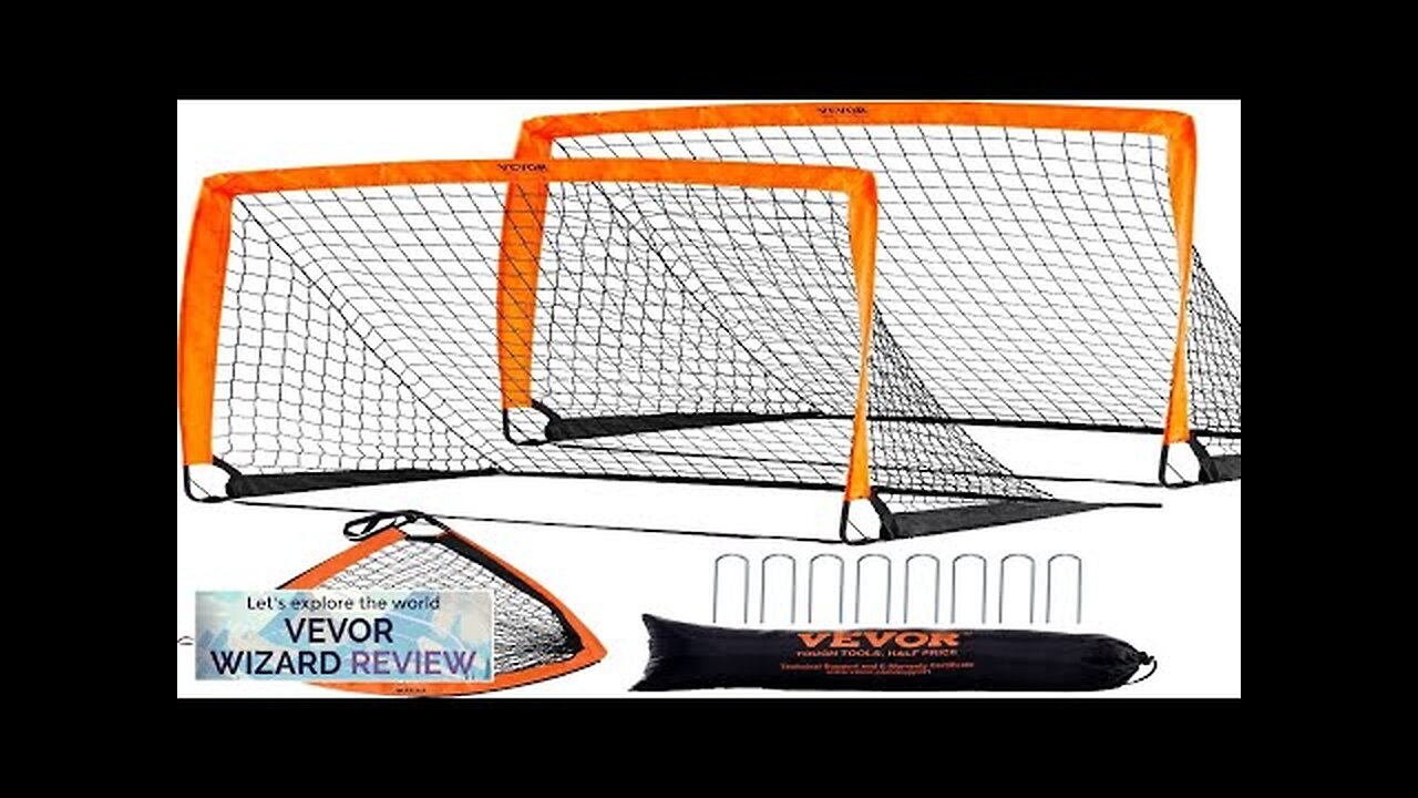 VEVOR Portable Soccer Goal 4x3 ft Kids Backyard Soccer Net Foldable Pop Review