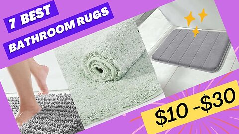 BEST Anti-Slip Bathroom Rugs for a Safer Home! $10 - $30