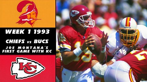 1993 - Week 1 - Chiefs vs Bucs - Joe Montana's First Game In KC