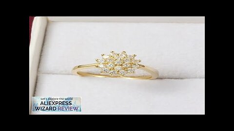 14K Yellow Gold 1.5 Carats Diamond Ring for Women Luxury Engagement Bizuteria Review