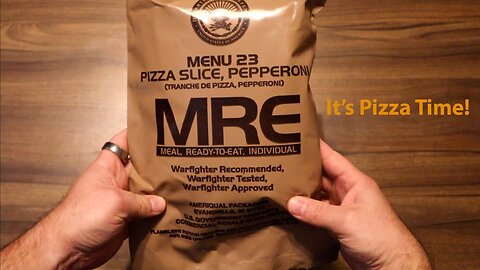 MRE Pepperoni Pizza Review--Meal Ready to Eat Ration Taste Testing