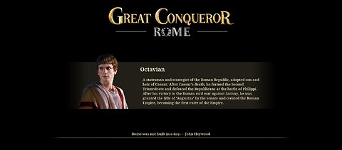 Great Conqueror Rome Chapter 12: The End of the Republic: Rome-Octavian Decisive Battle pt.1