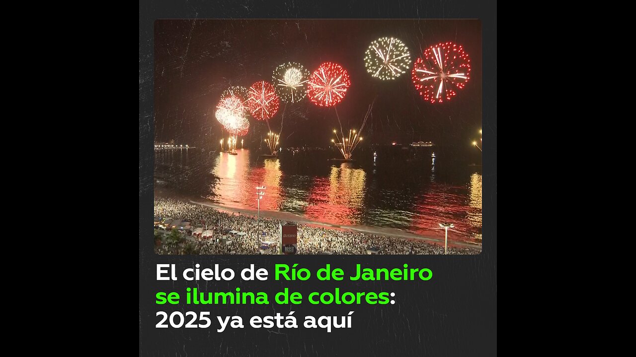 Río de Janeiro da la bienvenida al 2025 con fuegos artificiales