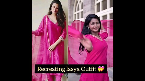 Recreating lasya outfit