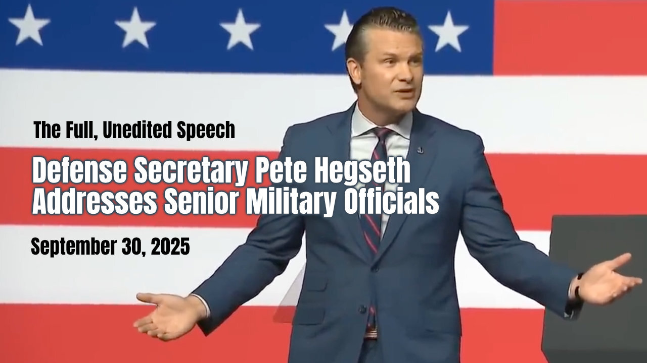 Defense Secretary Pete Hegseth Addresses Senior Military Officials