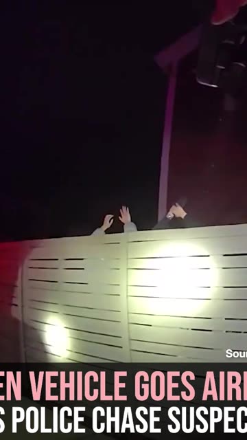 Stolen Vehicle Goes Airborne as Police Chase Suspects