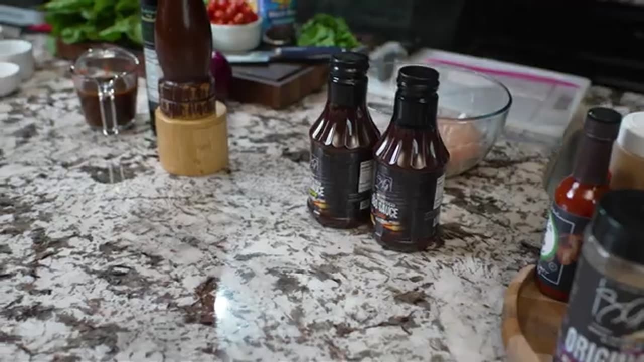 BBQ chicken salad for the new year recipe