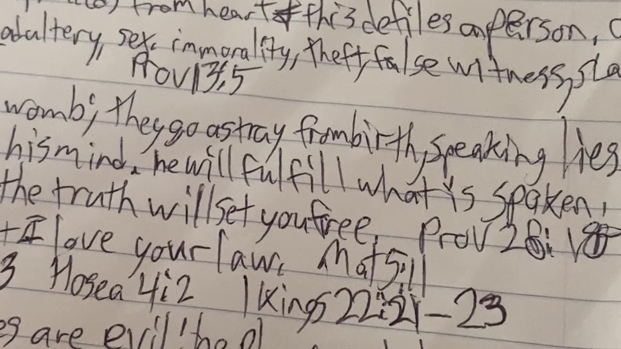 Lying scriptures