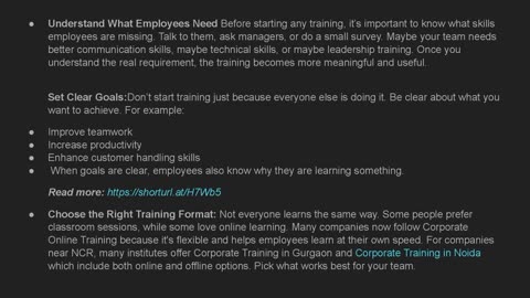 How to Develop an Effective Corporate Training Program