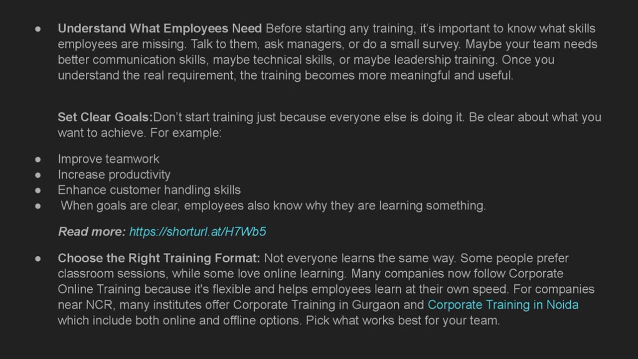 How to Develop an Effective Corporate Training Program