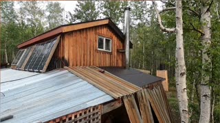 Building a House_ Rear Wall Done, Roof Next! Construction Time! #livingoffgrid