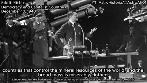 Adolf Hitler's speech on DEMOCRACY and CAPITALISM Countries December 10 1940 (English Subtitles)