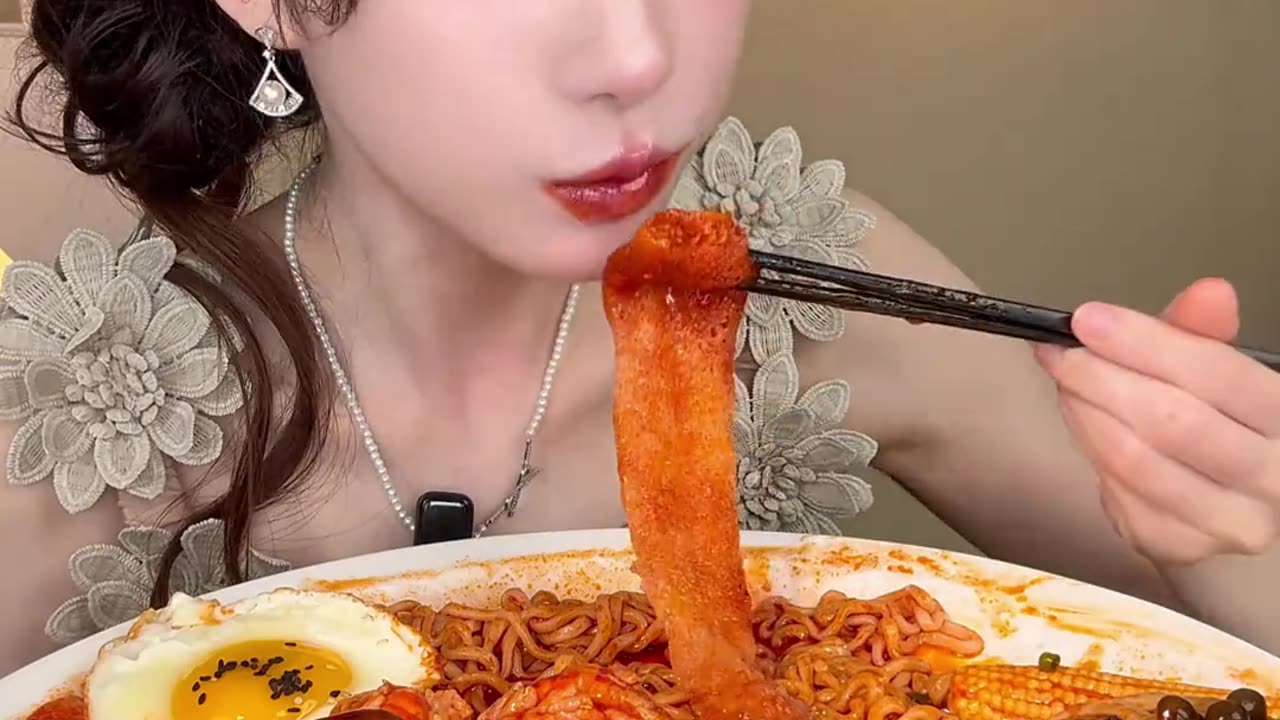 随便吃点吧,火鸡面拼盘之菌菇家族和蓝龙虾开会咯~#深夜放毒 #一起吃饭吧 #菌菇