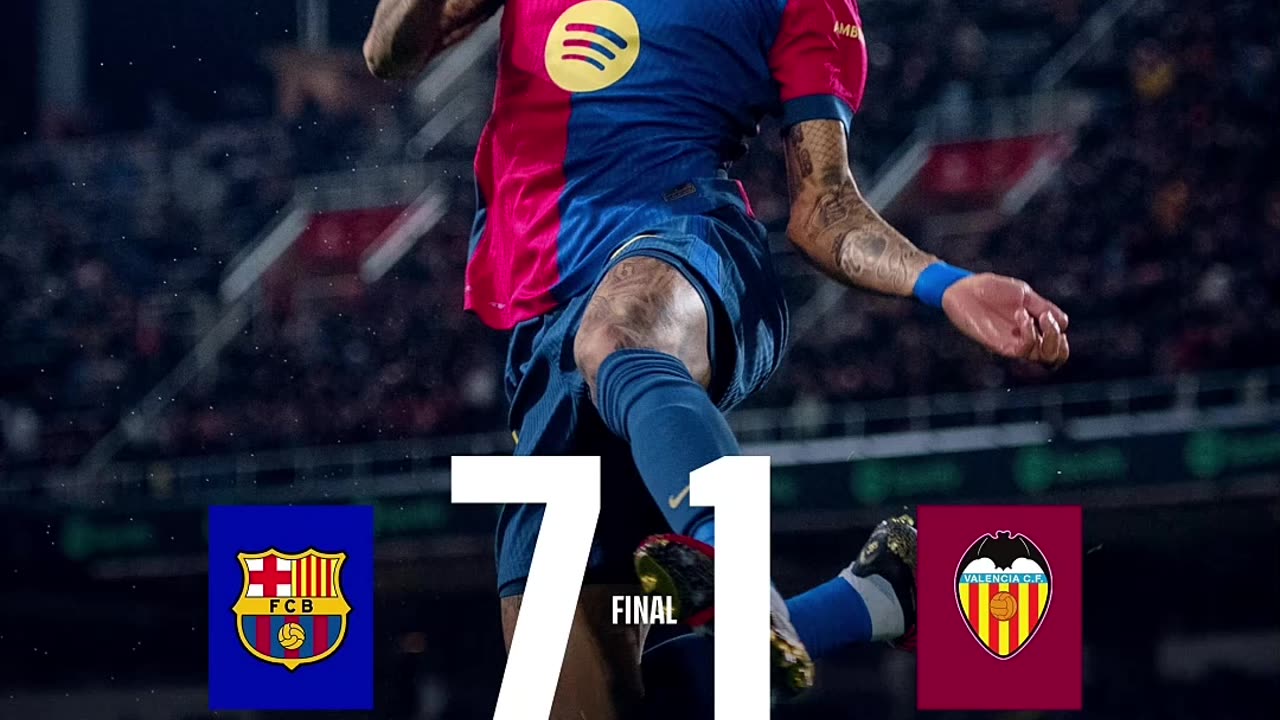 🔥 ¡EL BARÇA DESTRUYE AL VALENCIA! 7-1 INOLVIDABLE 💥⚽