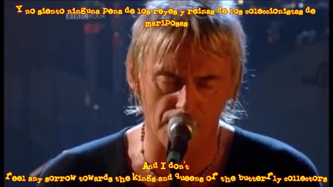 PAUL WELLER - The Butterfly Collector (Subtítulos español-inglés) Live 2008