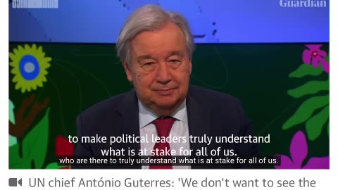UN chief António Guterres: 'We don't want to see the Amazon become a savannah'