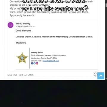 Charlotte Train Stabber Ordered to a Mental Hospital