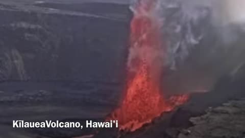 Kīlauea Volcano, Hawai'i (Halemaʻumaʻu crater) erupting!