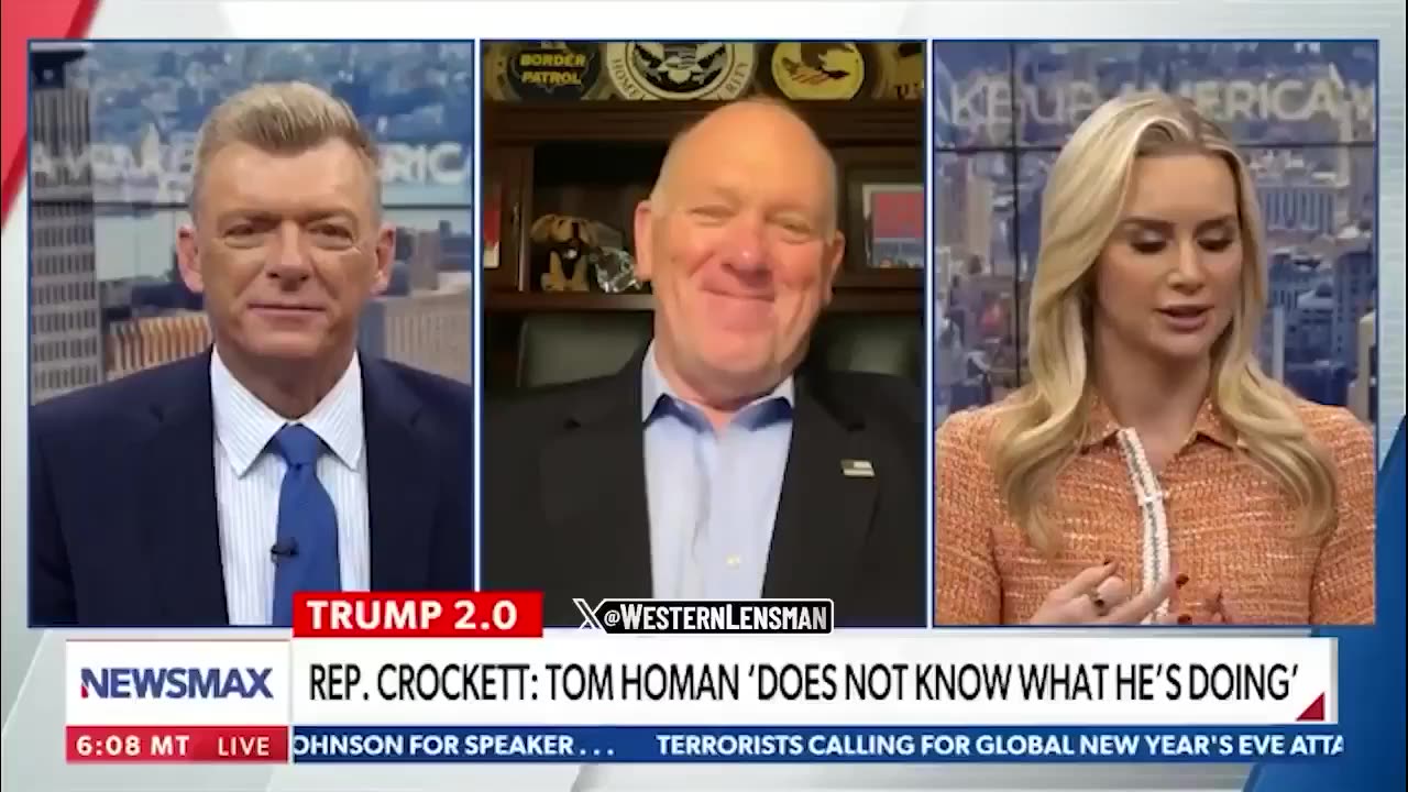 Tom Homan Completely Annihilates Jasmine Crockett